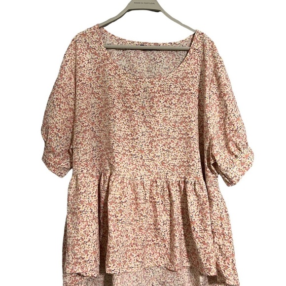 SHEIN Curve 3x peplum floral blouse - Picture 2 of 7